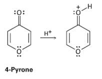 protonated carbonyl acid reaction pyrone solutioninn group chemistry gr organic students viewed questions these also