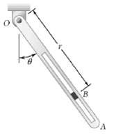 [Solved] A 0.5-kg Block B Slides Without Friction Inside A Slot Cut In ...